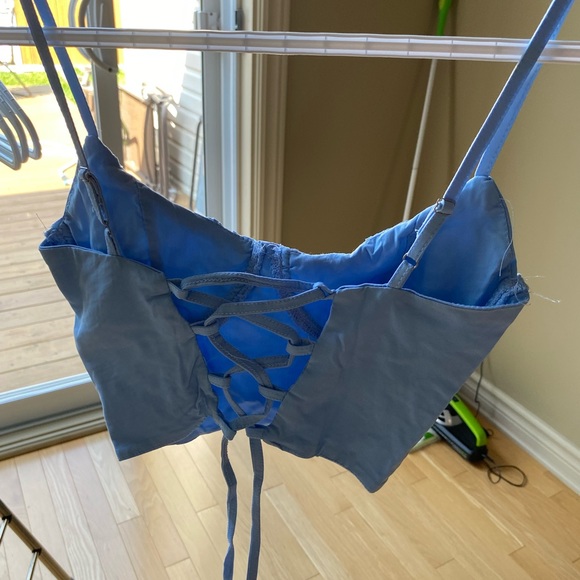 blue crop top - Picture 2 of 2